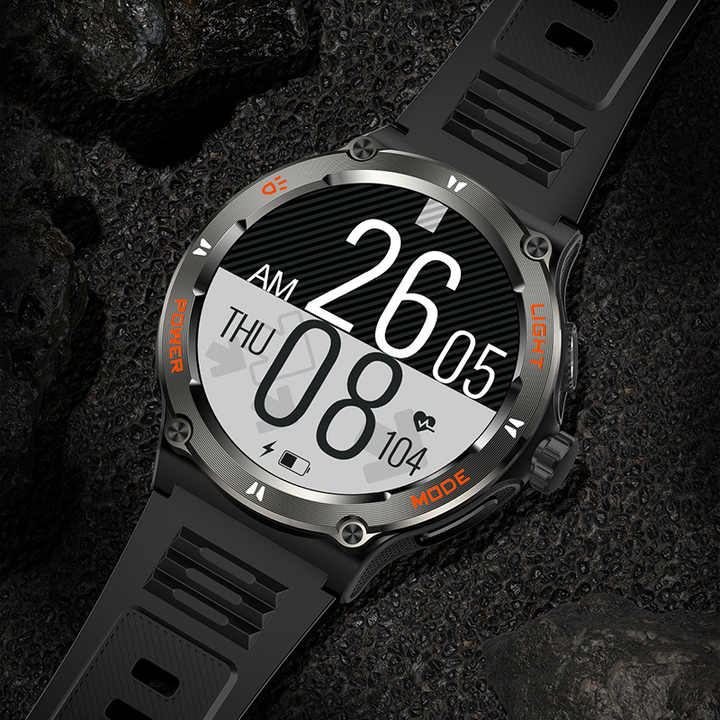 Reloj Inteligente Smartwatch 3ATM sumergible con Linterna y brújula