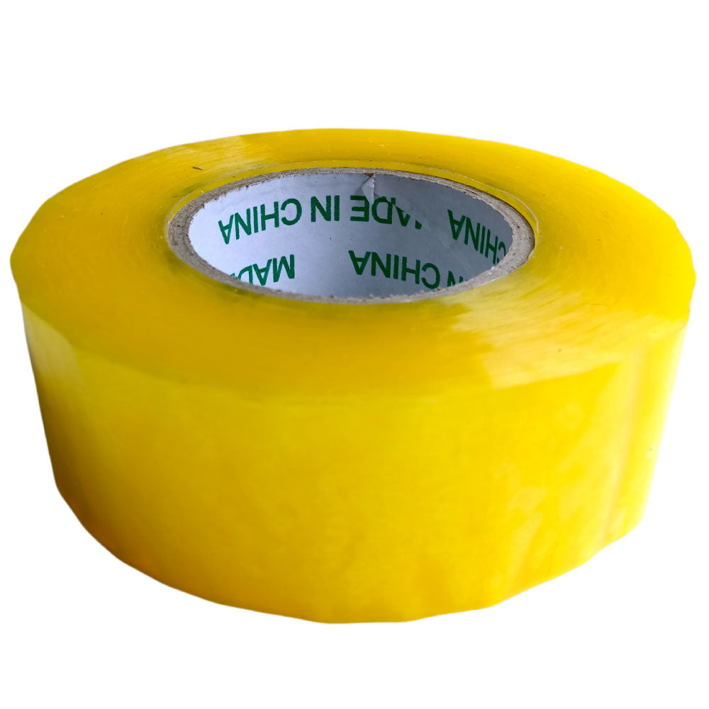 Rollo de cinta transparente industrial ancha 200 metros