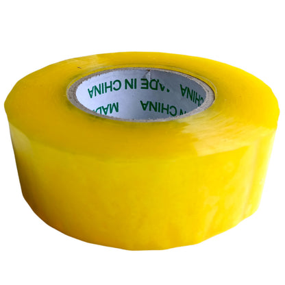 Rollo de cinta transparente industrial ancha 200 metros