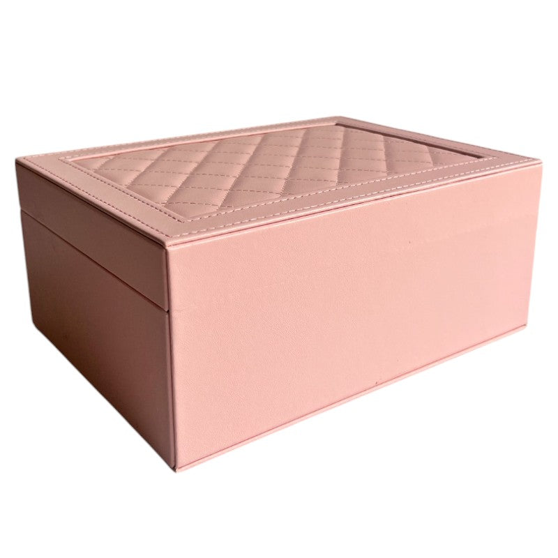 Baúl Organizador Joyero para Accesorios 2 puestos con llave