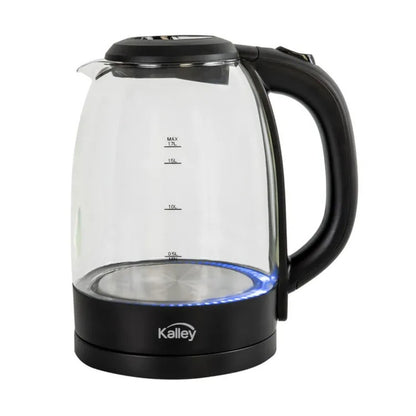 Tetera Eléctrica Kalley K-HAV 1.7L Vidrio con Luz LED