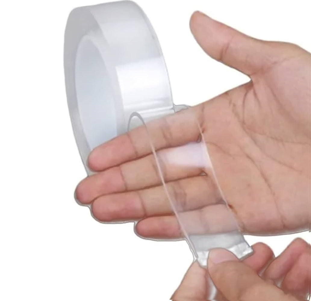 Cinta gel doble cara lavable reutilizable 5 metros x 3cm