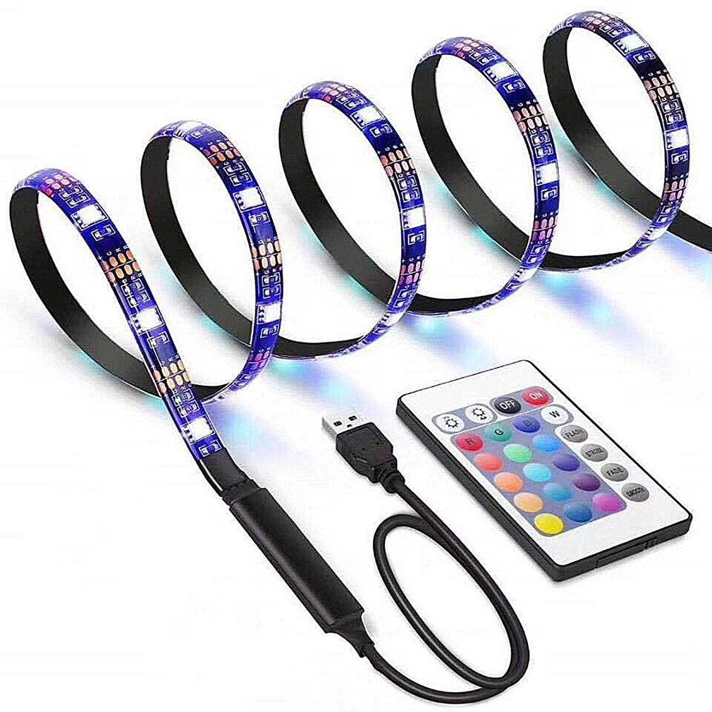 Rollo de cinta led RGB 5 metros con bluetooth y control