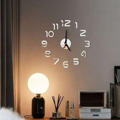 Reloj decorativo 3D adhesivo gigante de pared