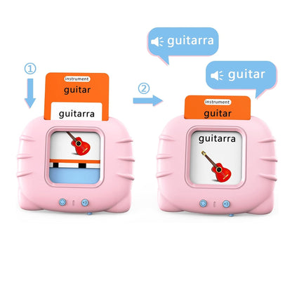 Lector de educación bilingüe 255 tarjetas español e ingles