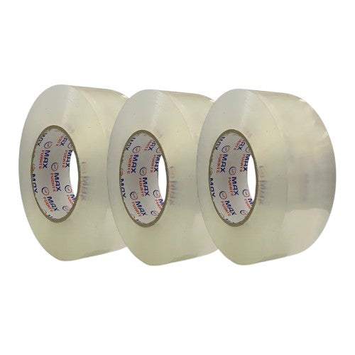 Pack x3 Rollos de cinta ancha transparente 200 metros industrial