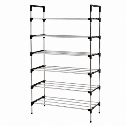 Zapatero Organizador Rack 6 Niveles Metálico 18 Pares