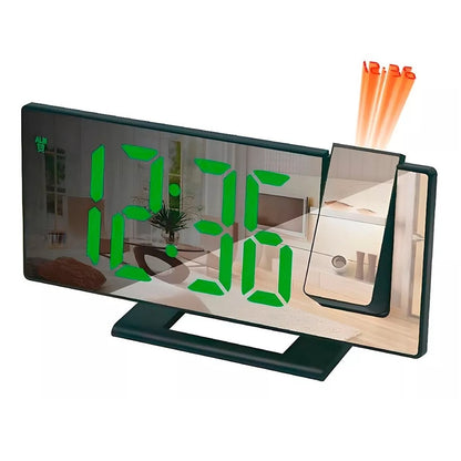 Reloj De Proyección Digital Con Alarma, Temperatura Y Humedad