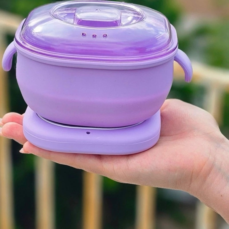 Olla Calentador de Cera Silicona Plegable Máquina de Depilación Eléctrica