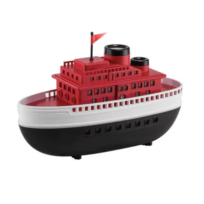 Difusor Humidificador Barco 300 ml estilo náutico con luces LED y vapor ultrasónico