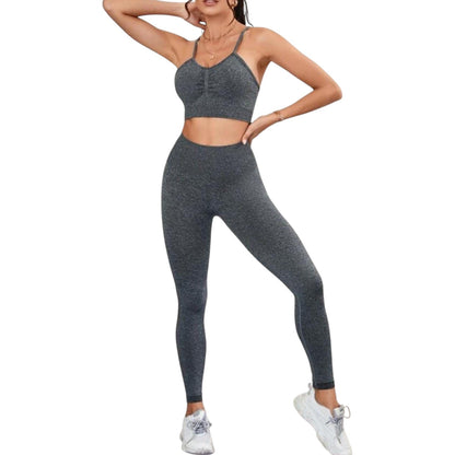 Conjunto Deportivo largo pantalón  moldeador con copa Talla Única