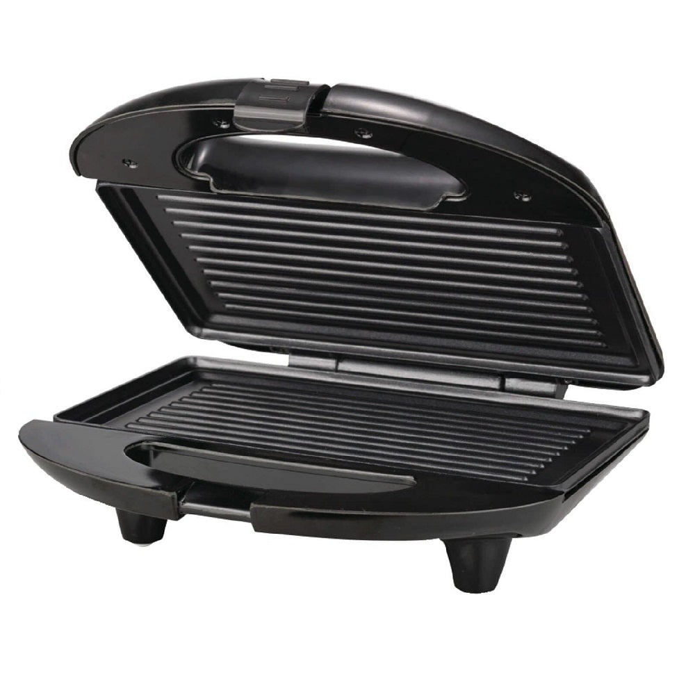 Sanduchera eléctrica tipo panini con parrilla asador NIA