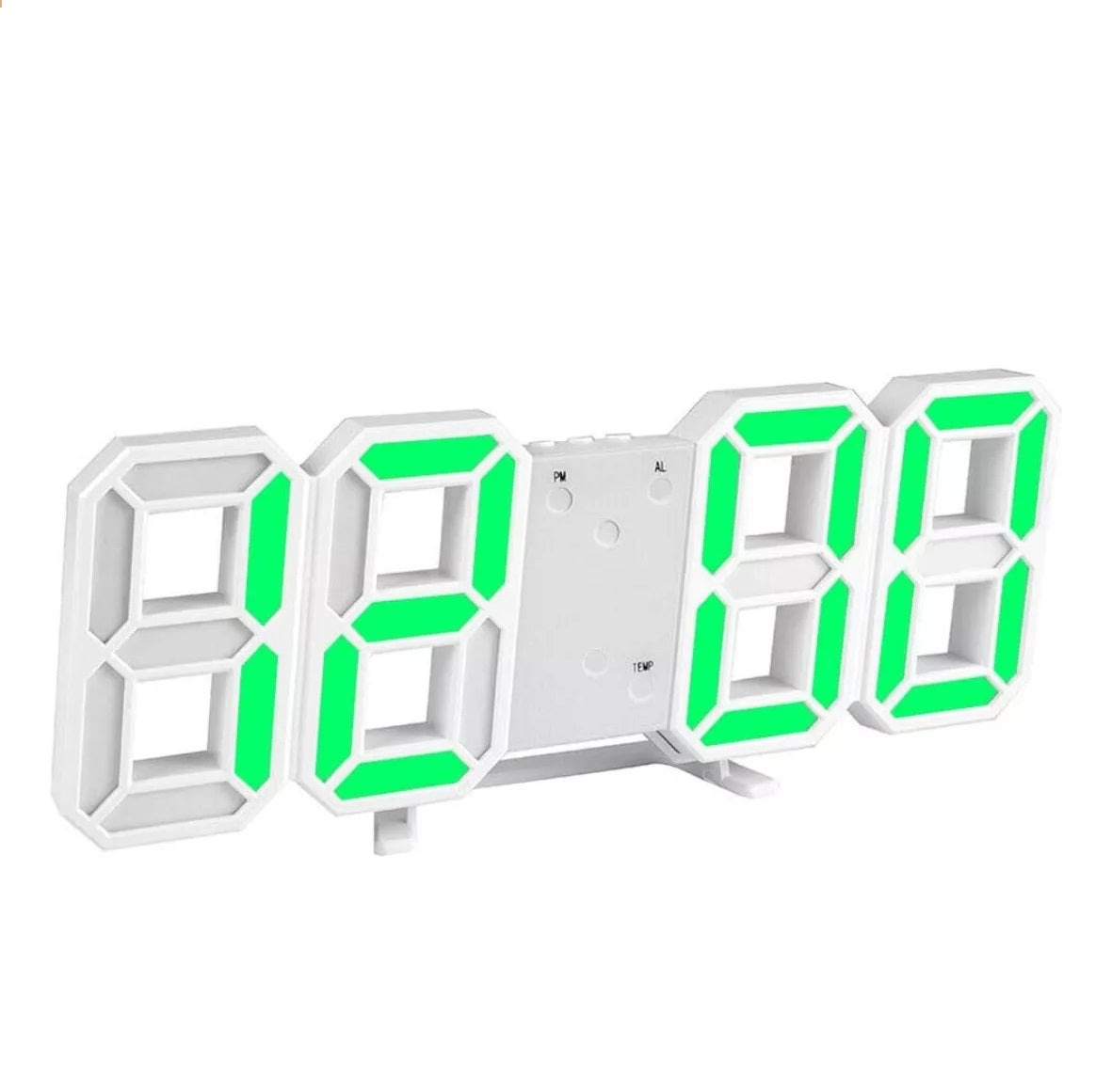 Reloj digital 2105 luces LED con despertador y sensor de voz