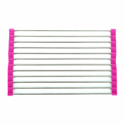 Rejilla escurridor de platos y verduras plegable para fregadero