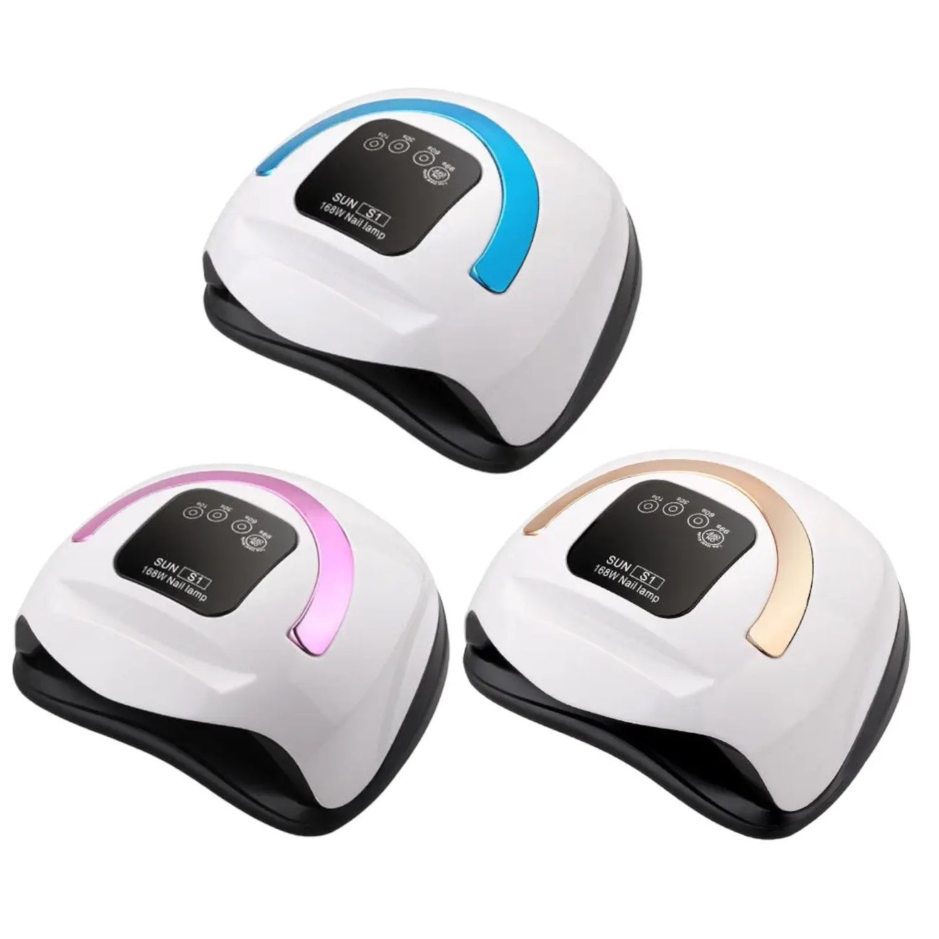 Lámpara de Uñas SUN S1 168W Profesional Soporte para Celular