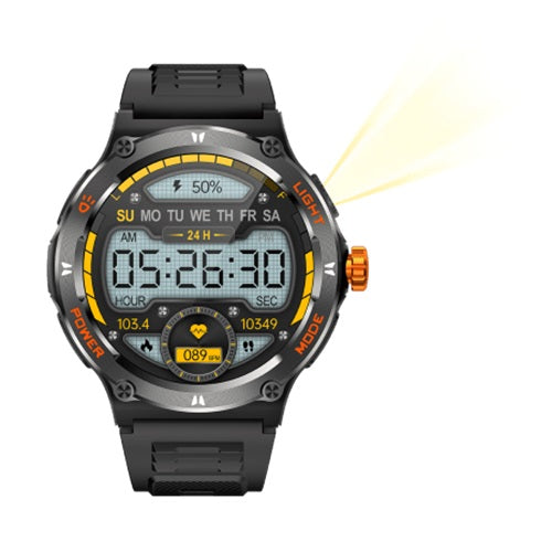 Reloj Inteligente Smartwatch 3ATM sumergible con Linterna y brújula