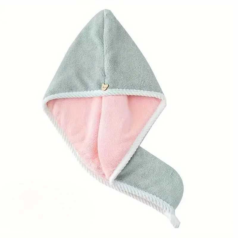 Toalla turbante de microfibra para el cabello secado rápido