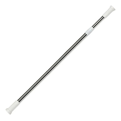 Barra Tubo Cortinero Expandible Ajustable 70cm a 120cm Acero Inoxidable