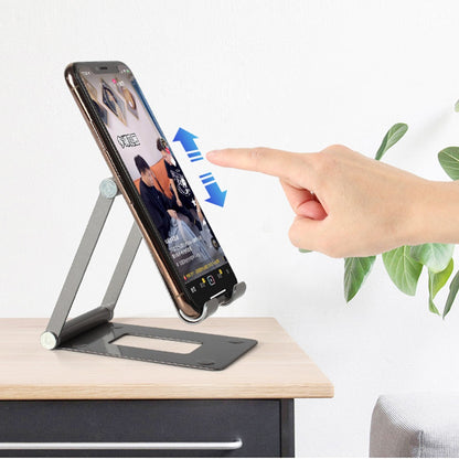 Soporte para celular y tablet metálico de escritorio