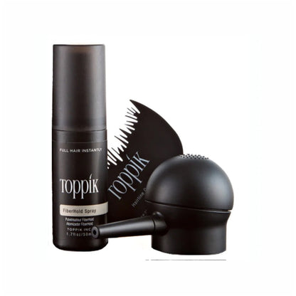 Kit de Polvo Fibras capilares Toppik Hair Cabello grueso y abundante Atomizador
