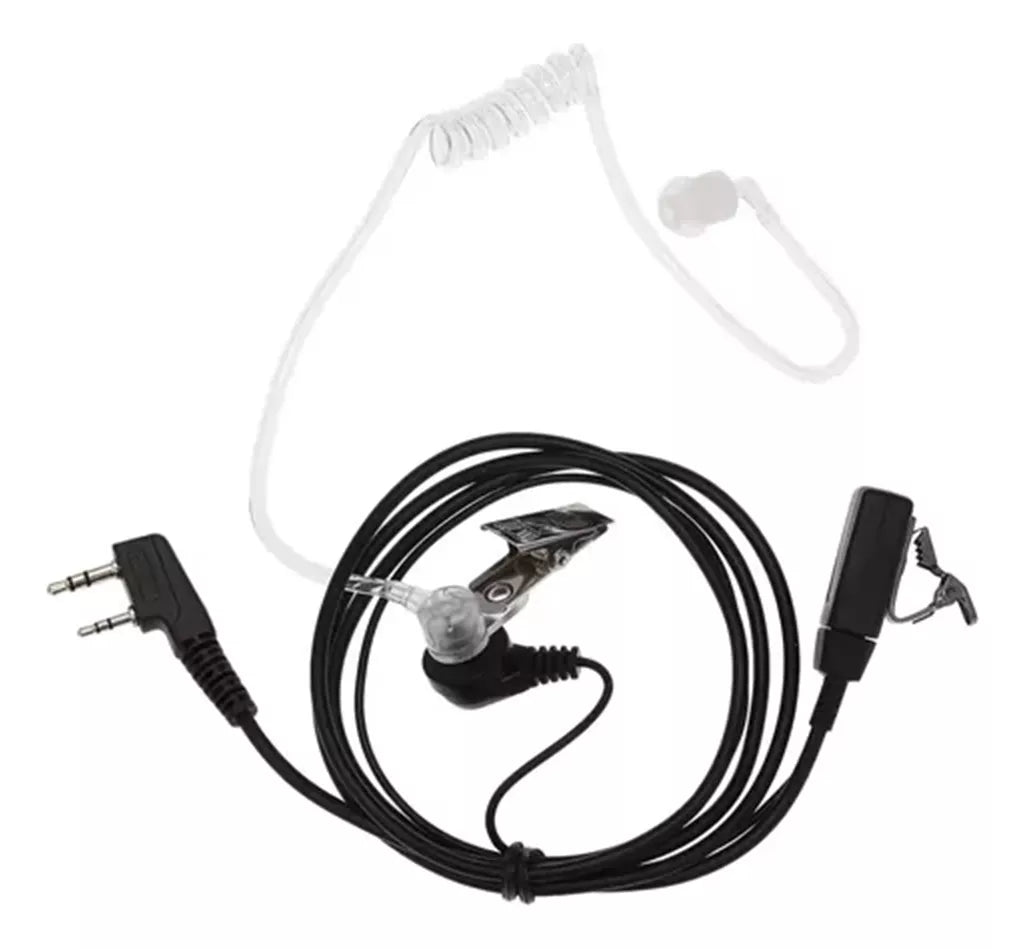 Auricular Manos Libres  Tipo Escolta con Tubo Acústico Transparente