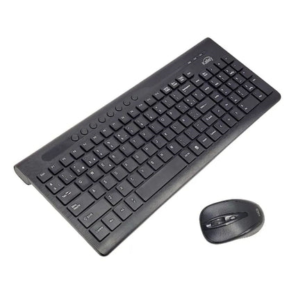 Combo Teclado y Mouse Inalámbrico Kalley 2.4GHz Teclas Silenciosas