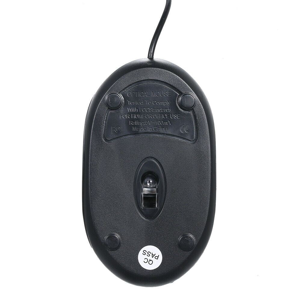 Mouse Óptico alámbrico con luces LED  Precisión y Comodidad