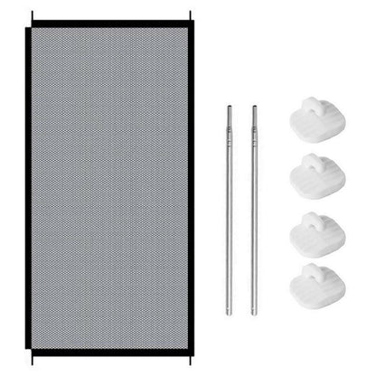 Puerta malla de seguridad para mascotas plegable 180 cm