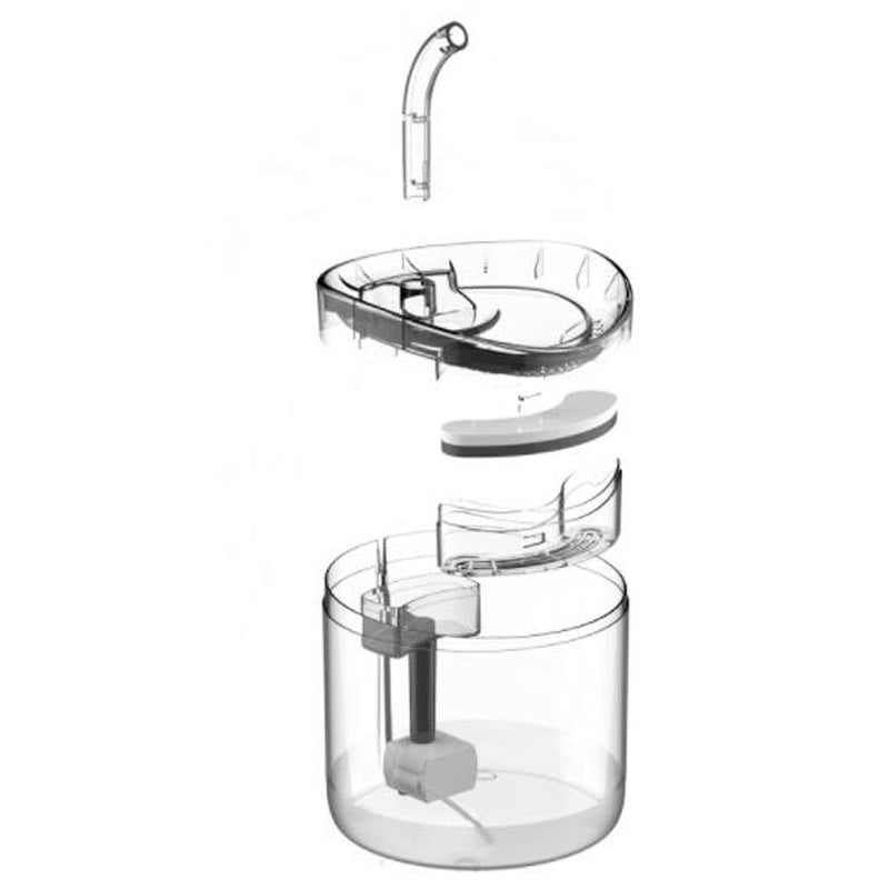 Bebedero fuente de grifo para mascotas con filtro purificador 2L