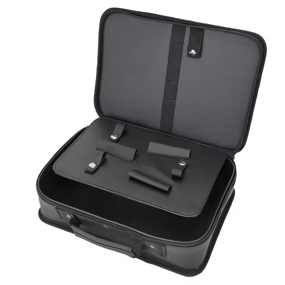 Maletín Organizador Profesional para Barbería Estuche portátil con cierre