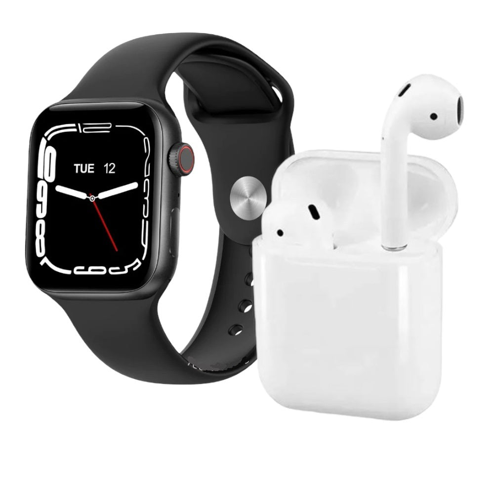 Reloj inteligente W26 pro max con audífonos y doble correa