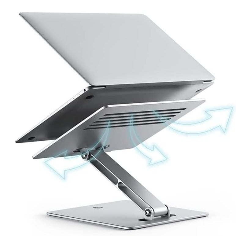 Soporte base de aluminio para computador y tablet 1 brazo ajustable