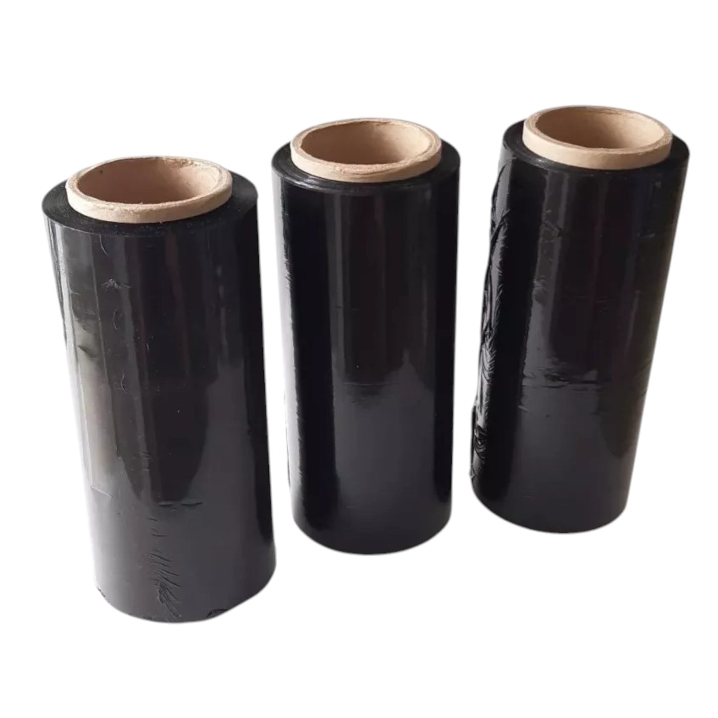 Pack x3 rollos de plástico vinipel stretch 30cm x 300m Negro