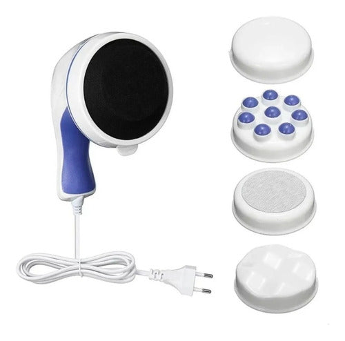 Masajeador eléctrico reductor corporal 4 cabezales Relaxtone