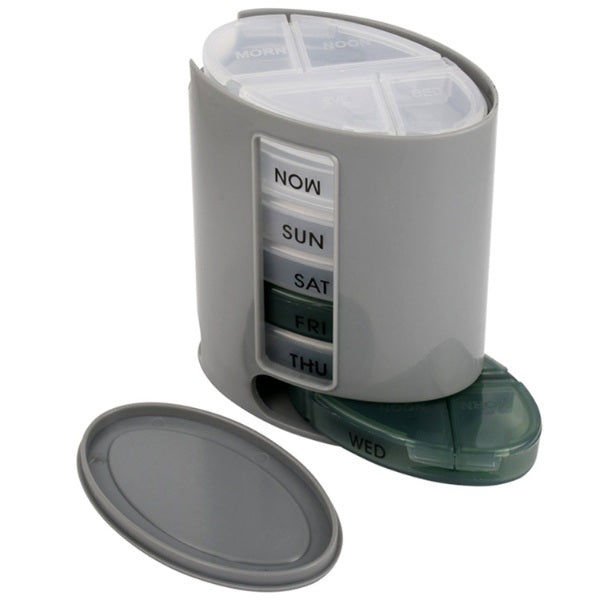 Pastillero Organizador Semanal de Pastillas 7 Compartimentos Dispensador