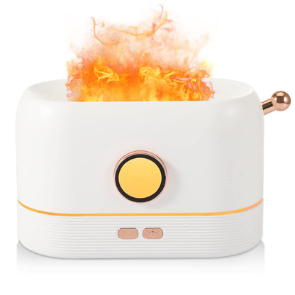 Humidificador ambientador de hogar efecto de llamas y luces