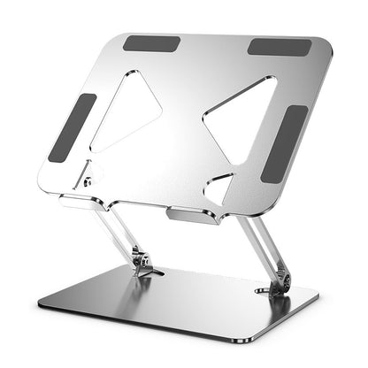 Soporte base acero inoxidable para computador y tablet 2 brazo ajustable