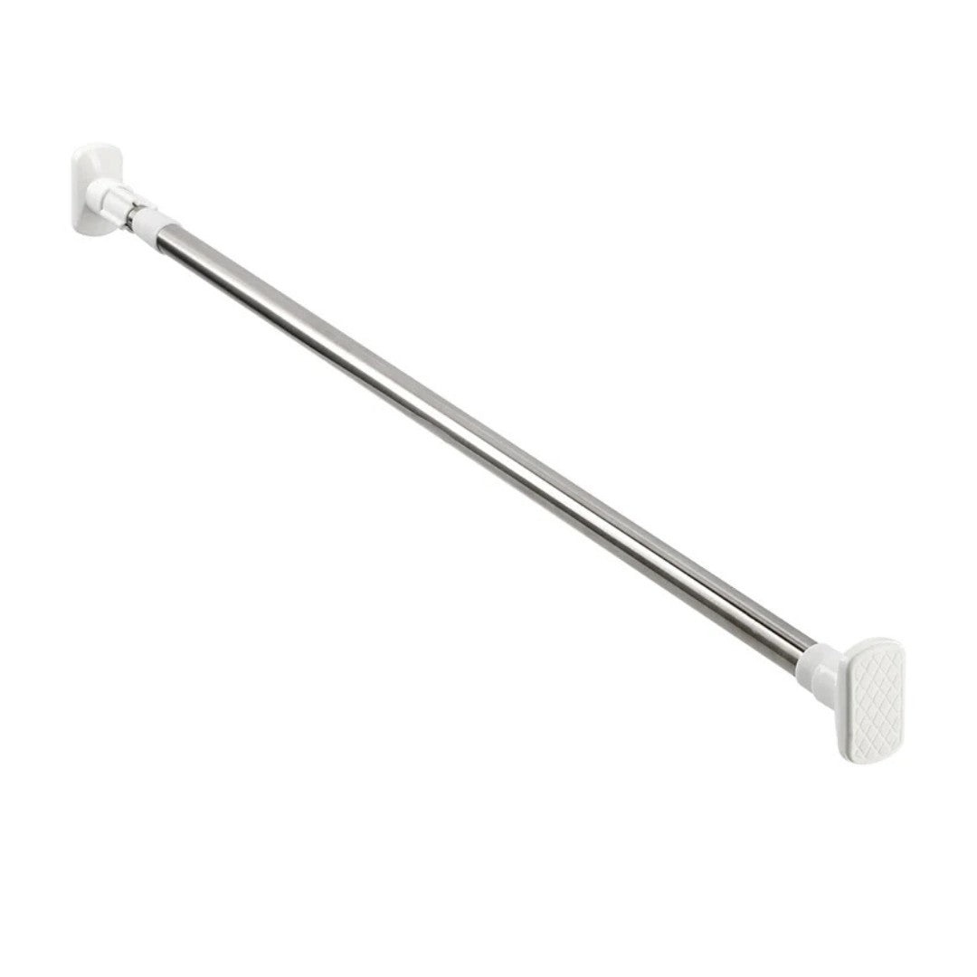 Barra Tubo Cortinero Expandible Ajustable 70cm a 120cm Acero Inoxidable
