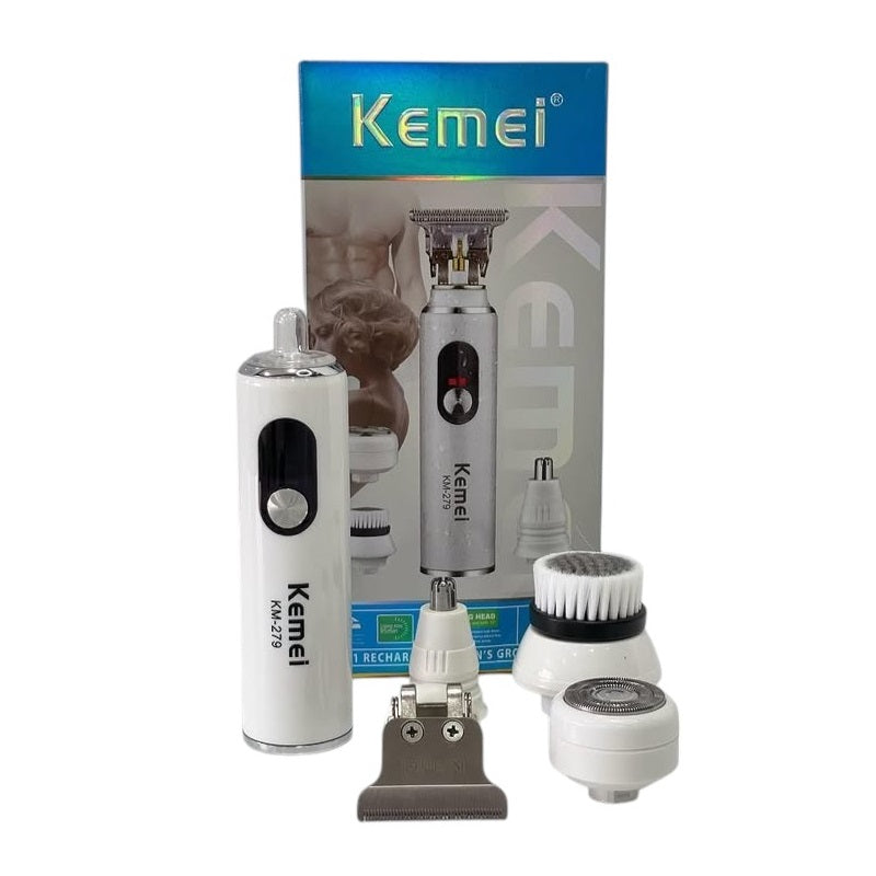 Patillera Recortadora eléctrica KM279 multifuncional 4 en 1 recargable