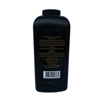 Talco corporal siliconado 5 estrellas para barberia grande