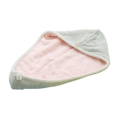 Toalla turbante de microfibra para el cabello secado rápido