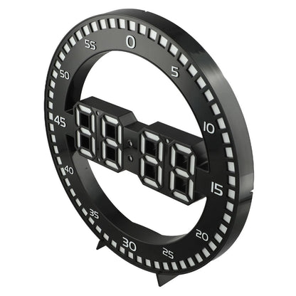 Reloj de Pared y Mesa Digital LED Circular con Alarma y Fecha DS3668L