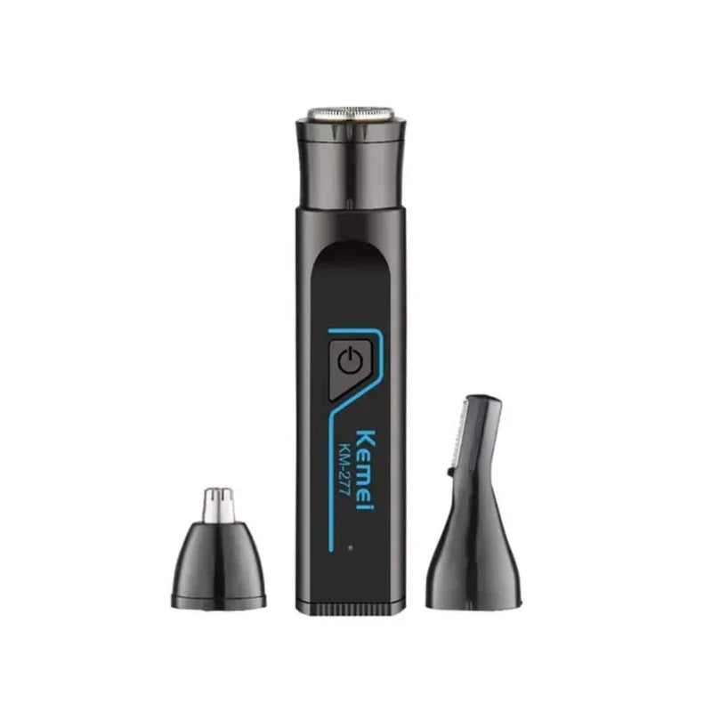 Trimmer Kemei KM277 Cortadora 3 en 1 con afeitadora, recortadora de nariz y orejas