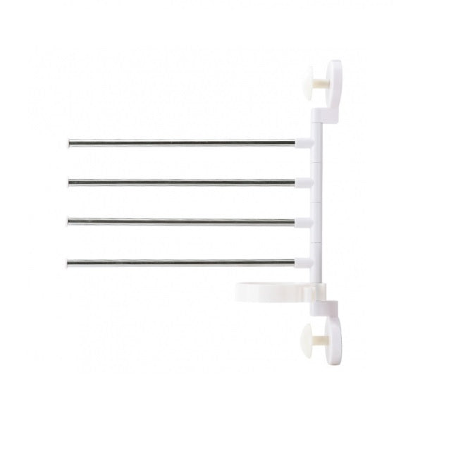 Soporte organizador de secador y toallas adhesivo