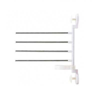 Soporte organizador de secador y toallas adhesivo