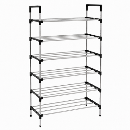 Zapatero Organizador Rack 6 Niveles Metálico 18 Pares