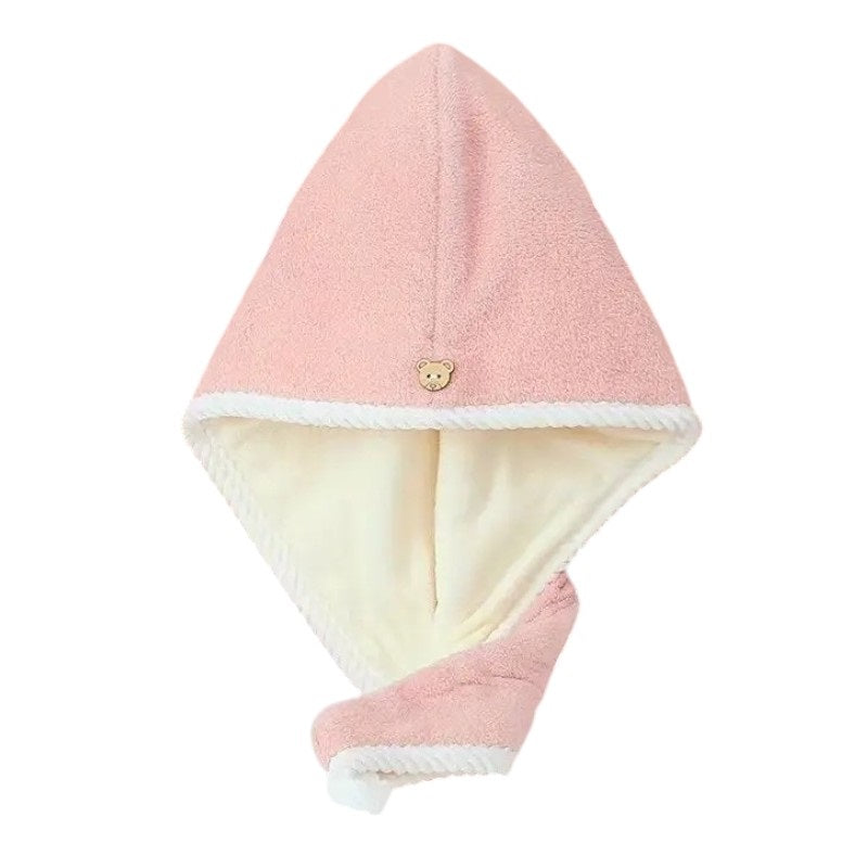 Toalla turbante de microfibra para el cabello secado rápido