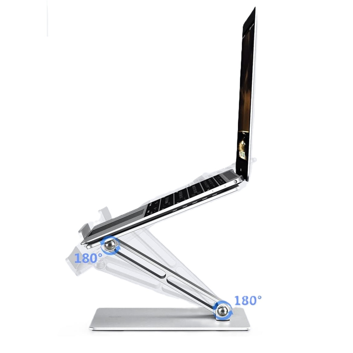 Soporte base de aluminio para computador y tablet 1 brazo ajustable