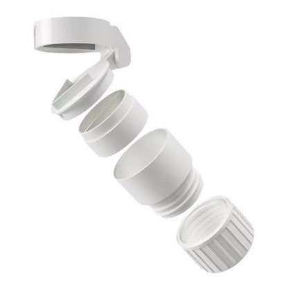 Pastillero con partidor y molino de medicamentos pequeño portátil