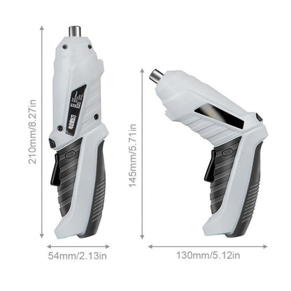 Kit Herramientas Destornillador Y Perforador Eléctrico Recargable + Accesorios